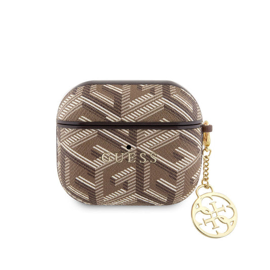 Apple Airpods 3. Nesil Kılıf Guess Orjinal Lisanslı G Cube Desenli 4G Süs Zincirli Kapak - Görsel 2