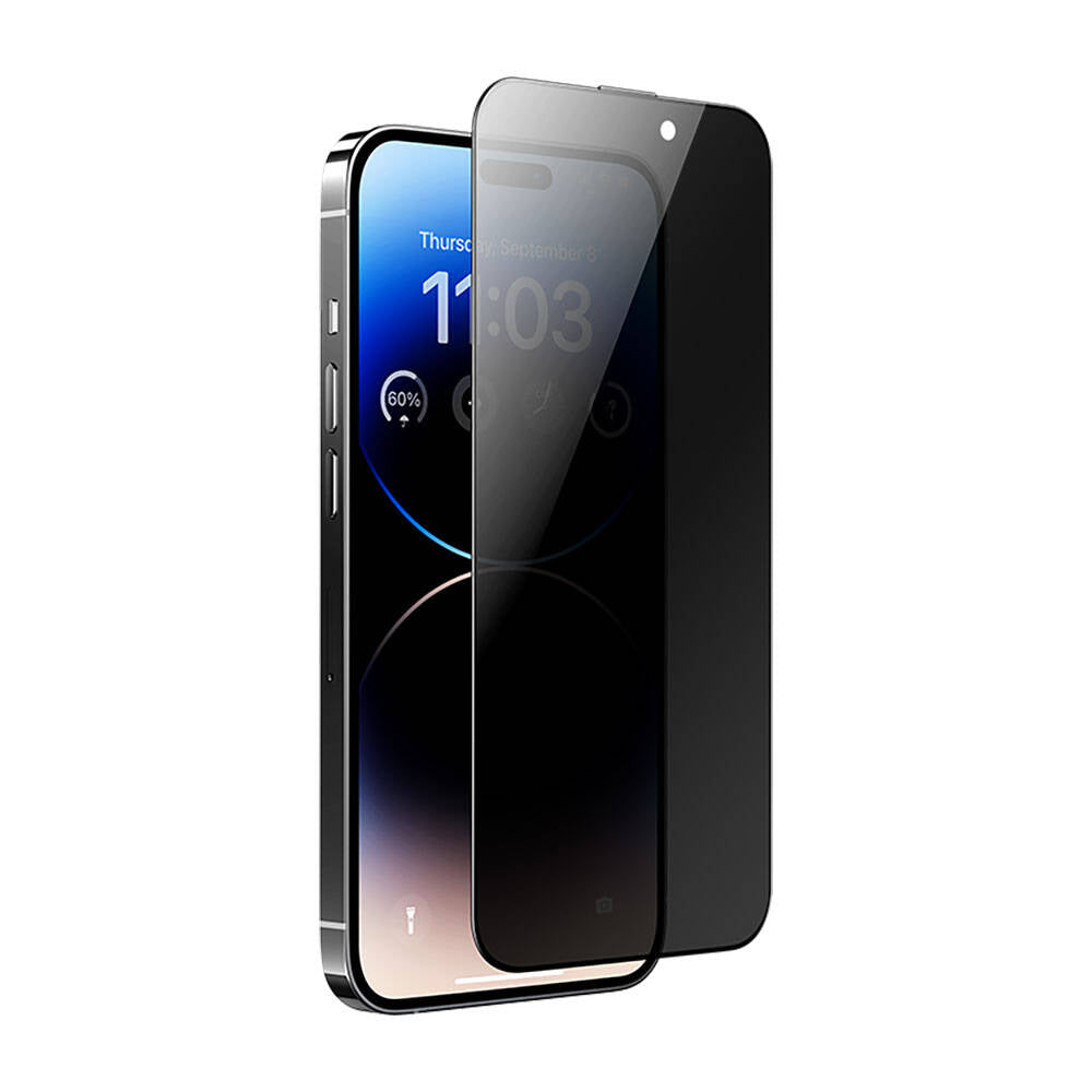 Apple iPhone 14 Pro Max Hidrofobik Ve Oleofobik Özellikli Benks Privacy Air Shield Ekran Koruyucu 10'lu Paket - Görsel 2