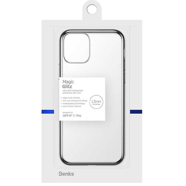 Apple iPhone 11 Pro Benks Magic Glitz Ultra-Thin Transparent Protective Soft Kapak - Görsel 8