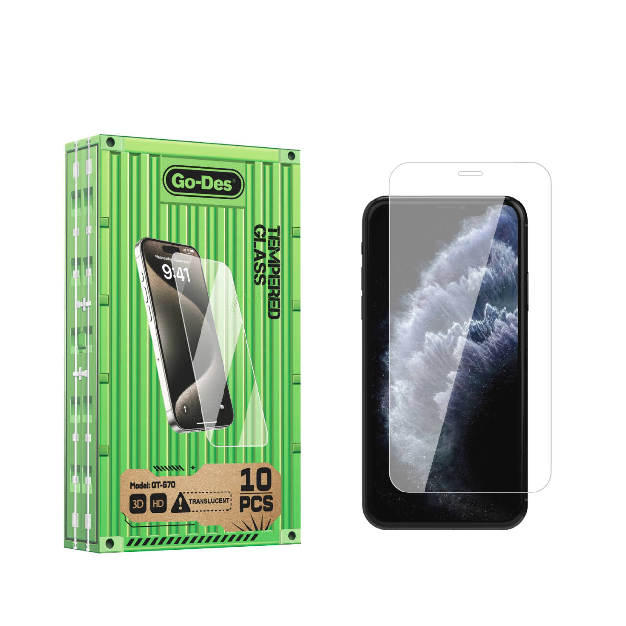Apple iPhone 11 Pro Go Des Parmak İzi Bırakmayan 9H Oleofobik Bom Glass Ekran Koruyucu - Görsel 2