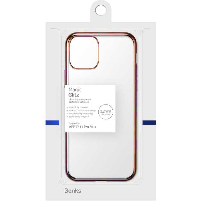 Apple iPhone 11 Pro Max Benks Magic Glitz Ultra-Thin Transparent Protective Soft Kapak - Görsel 8