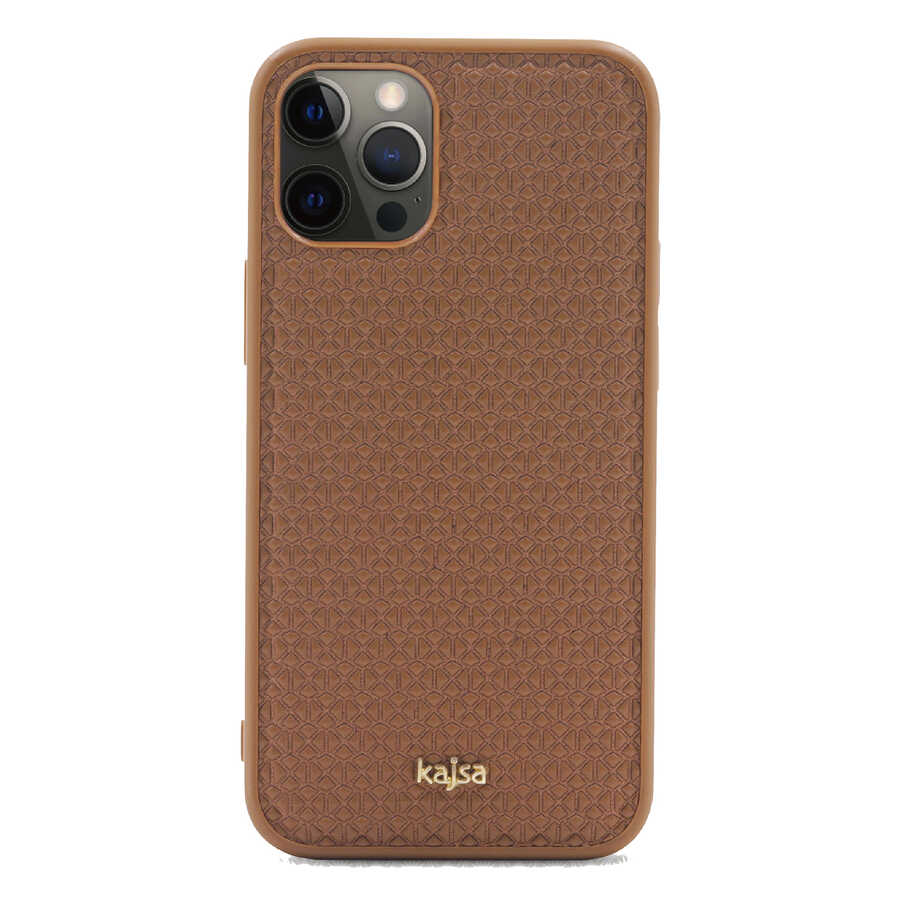 Apple iPhone 12 Pro Kılıf Kajsa Splendid Serisi 3D Leaf Kapak - Görsel 6