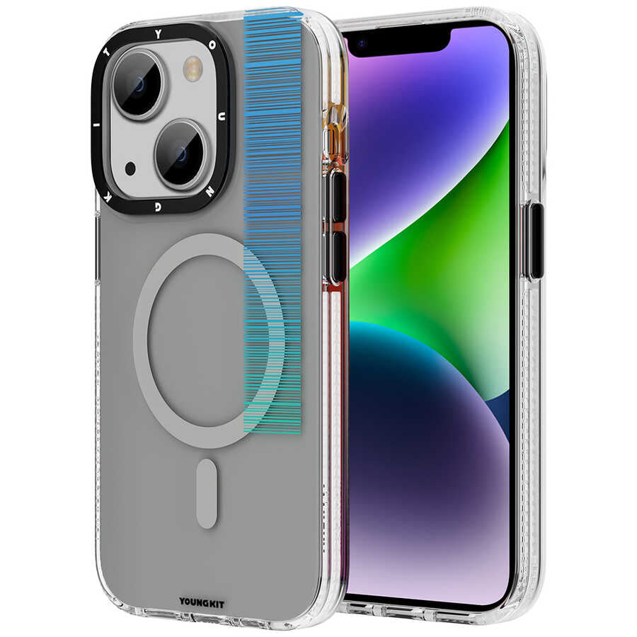 Apple iPhone 13 Kılıf M-safe Şarj Özellikli Youngkit Pure Serisi Kapak - Görsel 5