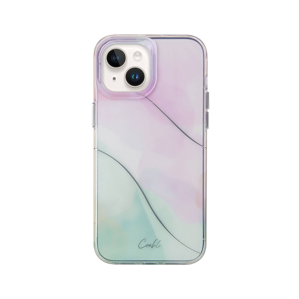 Apple iPhone 14 Kılıf Dalgalı Çizgi Desenli Coehl Palette Kapak - Görsel 3