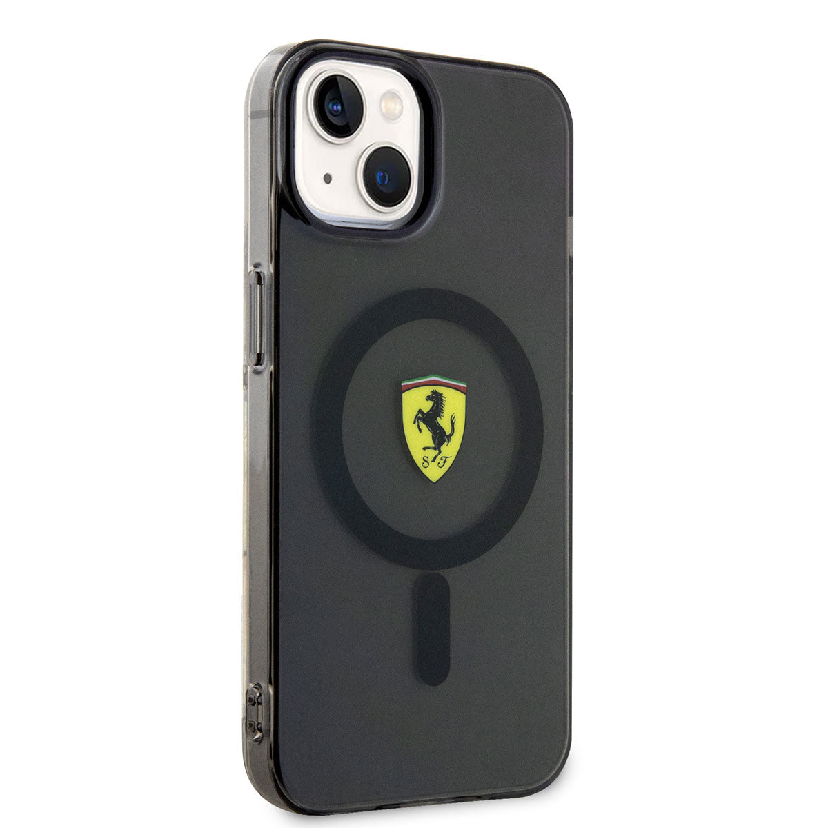 Apple iPhone 14 Kılıf Ferrari M-safe Şarj Özellikli Yarı Transparan Dizayn Kapak - Görsel 2
