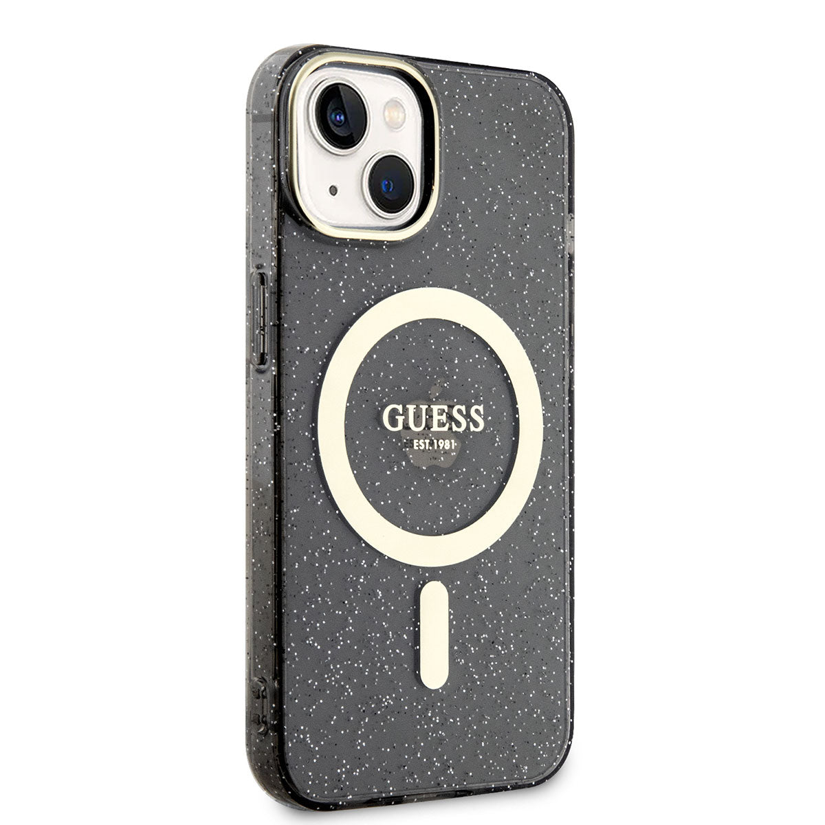 Apple iPhone 14 Kılıf GUESS M-safe Şarj Özellikli Glitter Kapak - Görsel 2