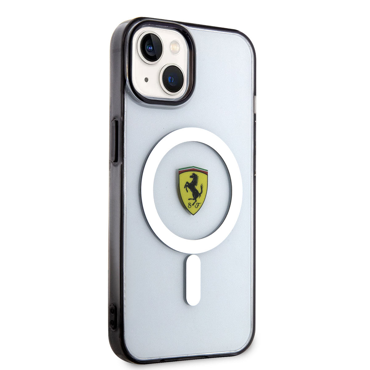 Apple iPhone 14 Plus Kılıf Ferrari M-safe Şarj Özellikli Transparan Dizayn Kapak - Görsel 2
