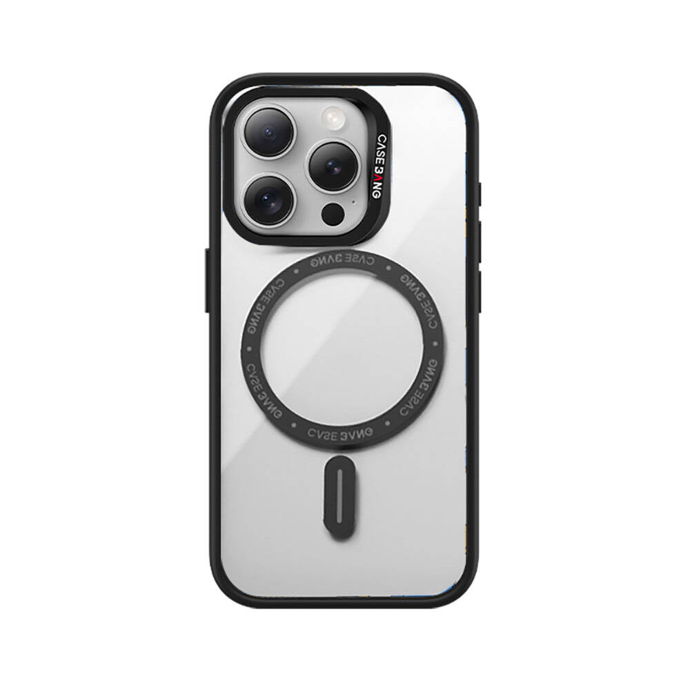 Apple iPhone 14 Pro Kılıf M-safe Şarj Özellikli Casebang Body Frame Kapak - Görsel 2