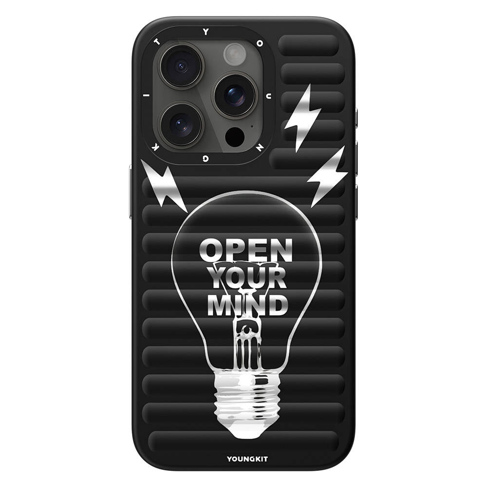 Apple iPhone 14 Pro Kılıf M-safe Şarj Özellikli Youngkit Open Mind Serisi Kapak - Görsel 3
