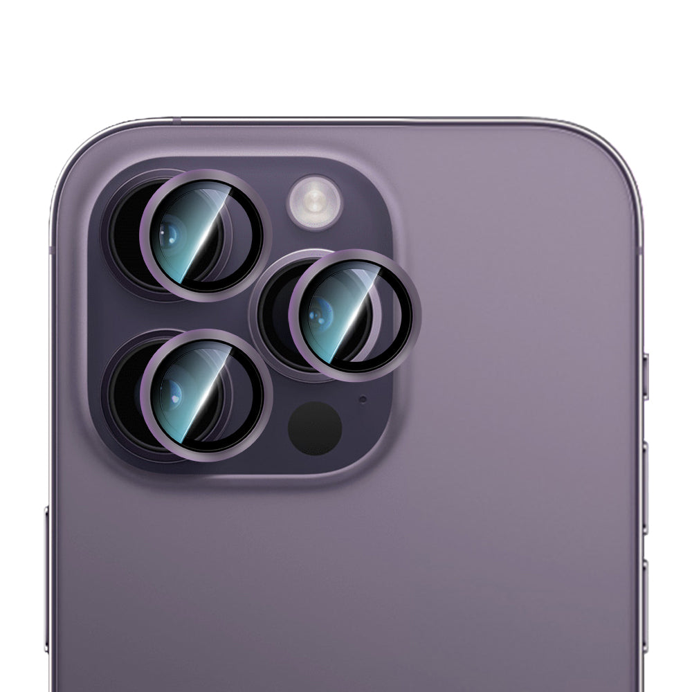 Apple iPhone 14 Pro Max CaseWorld Alloy Serisi Oleofobik Anti Reflective Kamera Lens Koruyucu - Görsel 5