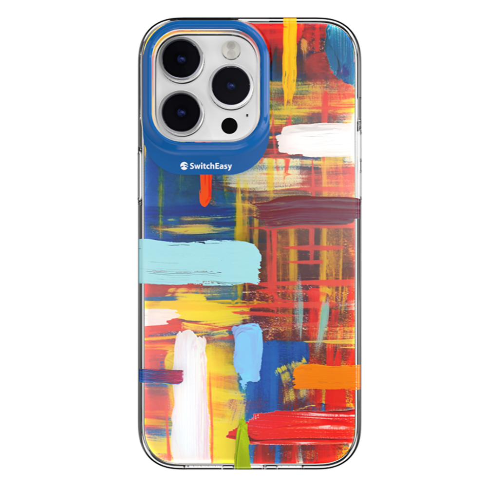 Apple iPhone 14 Pro Max Kılıf Çift IMD Baskılı Lisanslı Switcheasy Artist Impasto Kapak - Görsel 2