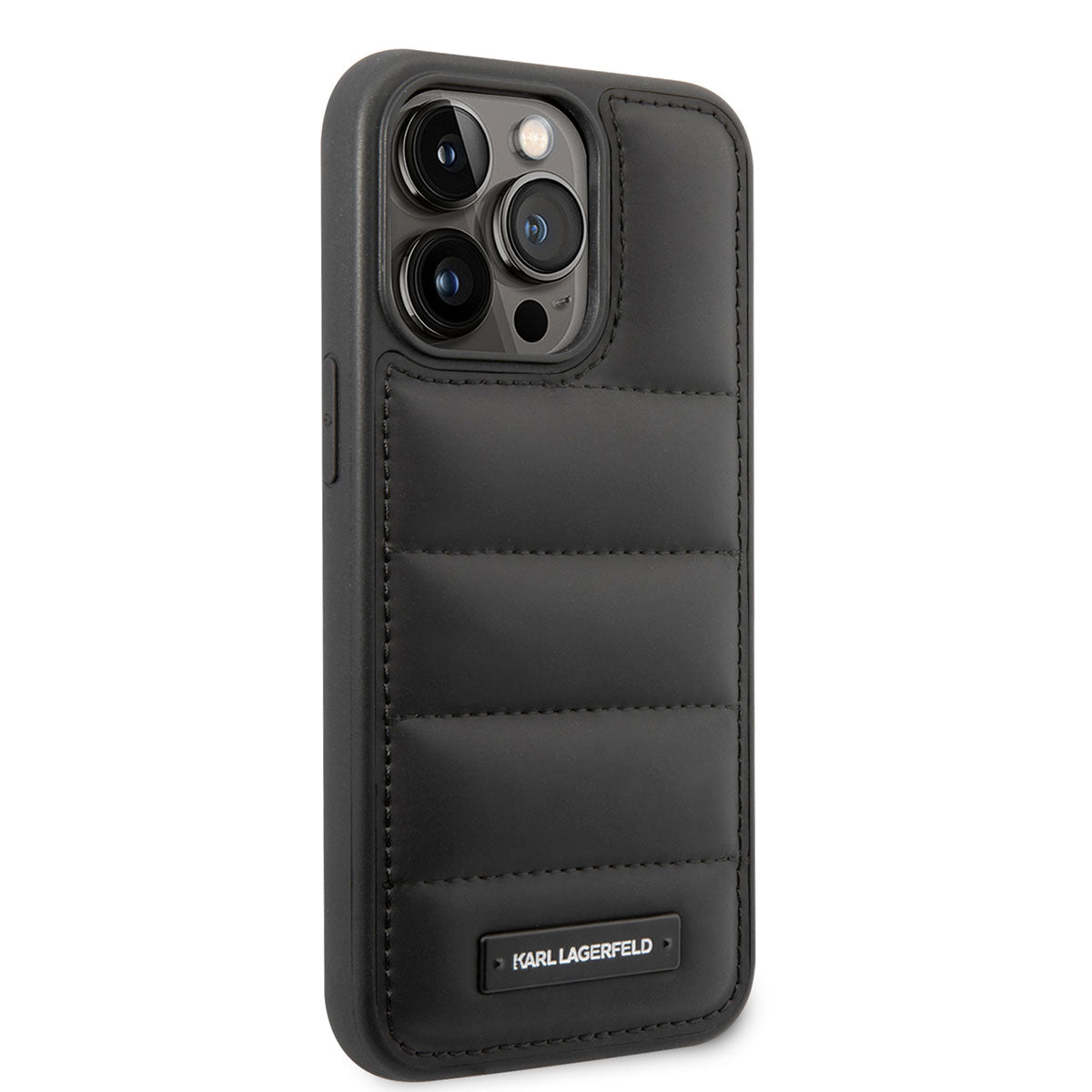 Apple iPhone 14 Pro Max Kılıf Karl Lagerfeld Nylon Puffy Airbag Dizayn Kapak - Görsel 2