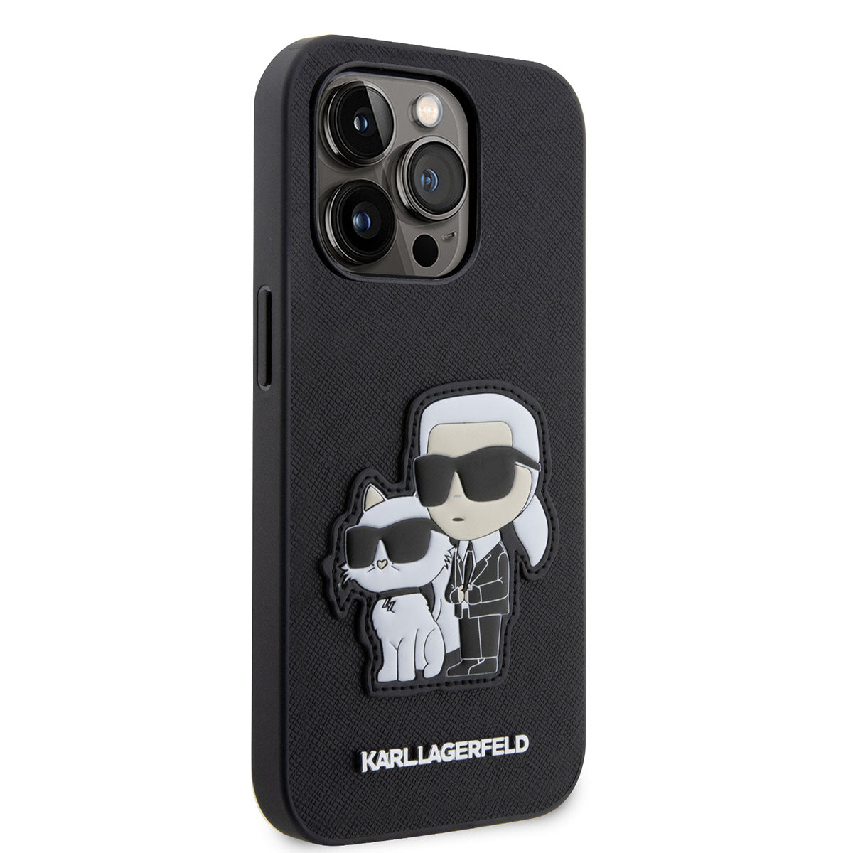 Apple iPhone 14 Pro Max Kılıf Karl Lagerfeld Saffiano Deri K&C Dizayn Kapak - Görsel 2