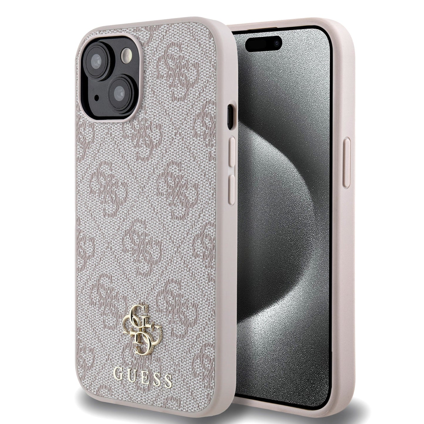 Apple iPhone 15 Kılıf Guess Orjinal Lisanslı M-safe Şarj Özellikli Small 4G Classic Kapak - Görsel 4