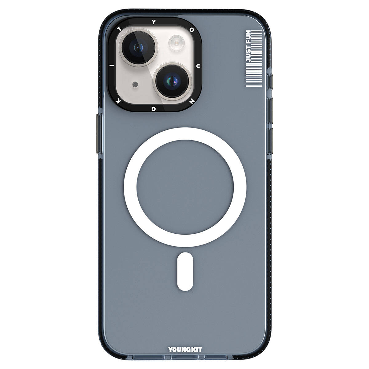 Apple iPhone 15 Plus Kılıf M-safe Şarj Özellikli YoungKit Crystal Color Serisi Kapak - Görsel 4