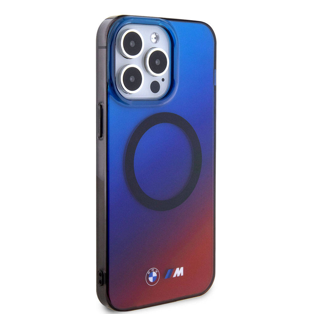 Apple iPhone 15 Pro Kılıf BMW M-safe Şarj Özellikli Transparan Renk Geçişli Dizayn Orjinal Lisanslı Kapak - Görsel 2