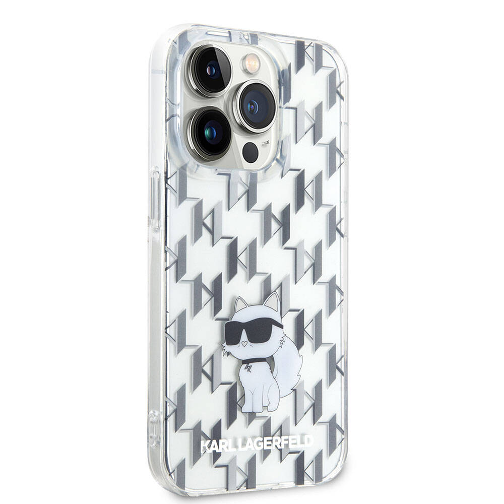 Apple iPhone 15 Pro Kılıf Karl Lagerfeld IML C Monogram Orjinal Lisanslı Kapak - Görsel 3
