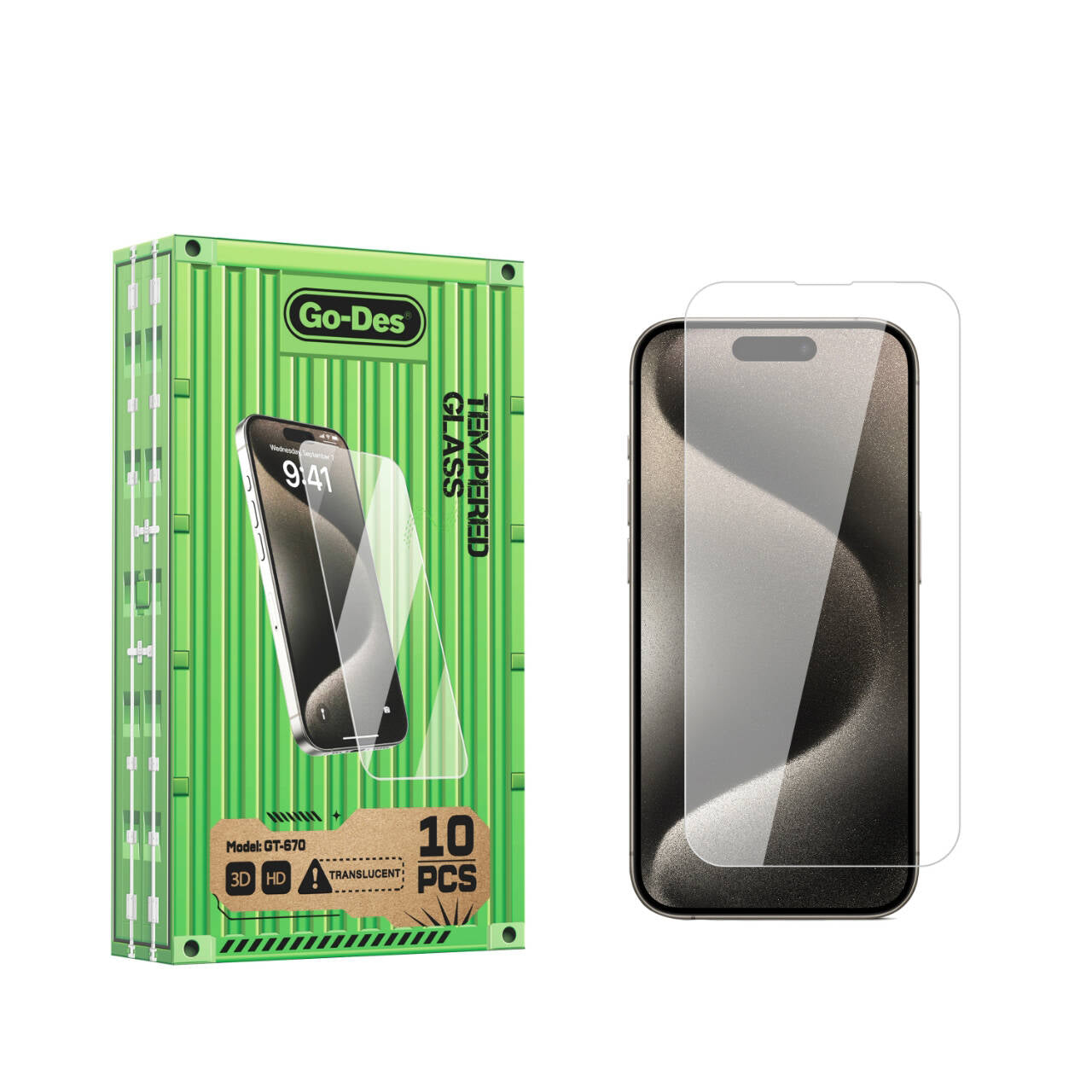 Apple iPhone 15 Pro Max Go Des Parmak İzi Bırakmayan 9H Oleofobik Bom Glass Ekran Koruyucu - Görsel 2
