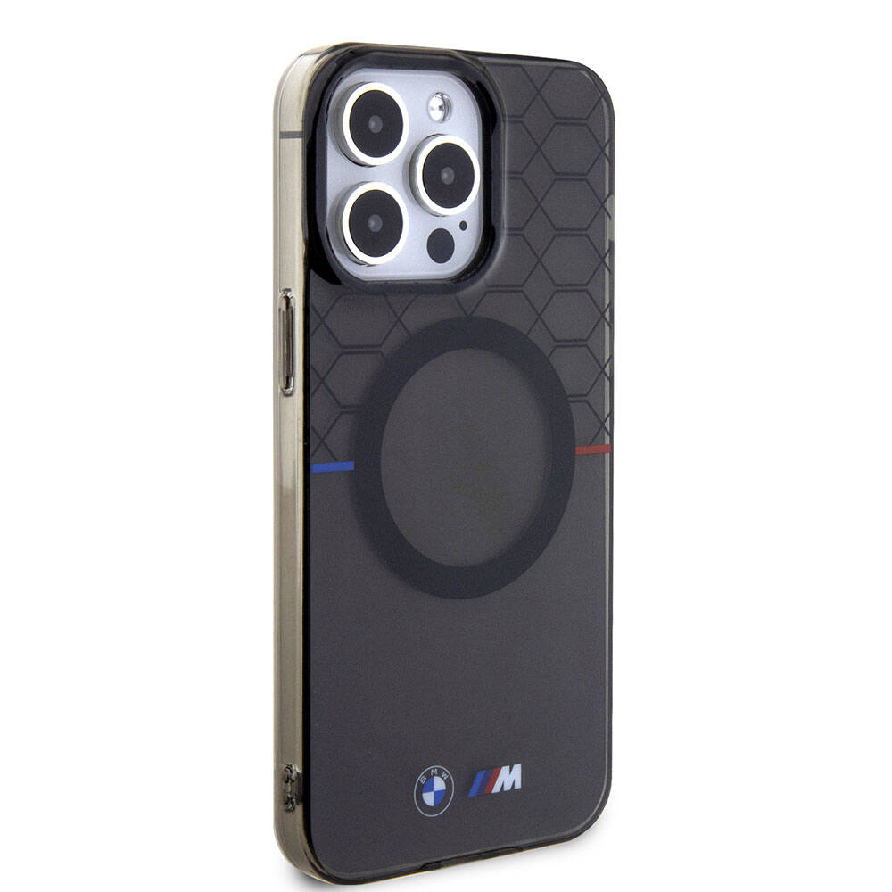 Apple iPhone 15 Pro Max Kılıf BMW M-safe Şarj Özellikli Transparan M Dizayn Orjinal Lisanslı Kapak - Görsel 2