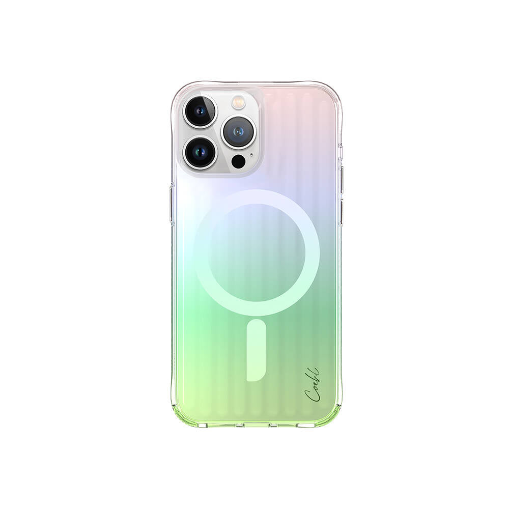 Apple iPhone 15 Pro Max Kılıf M-safe Şarj Özellikli Parlayan Arka Yüzey Coehl Linear Kapak - Görsel 2