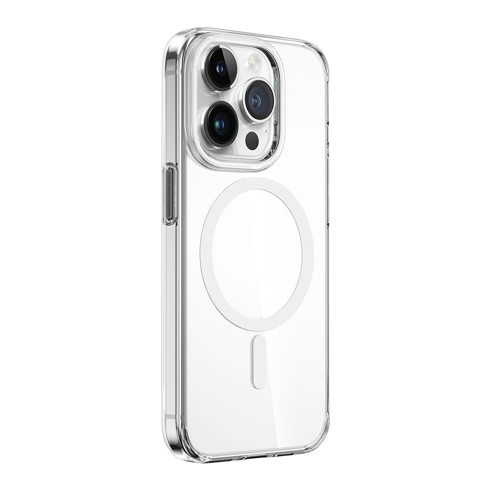 Apple iPhone 15 Pro Max Kılıf Wiwu ZYS-013 M-safe Şarj Özellikli Renkli Kamera Çerçeveli Şeffaf Jelly Kapak - Görsel 2