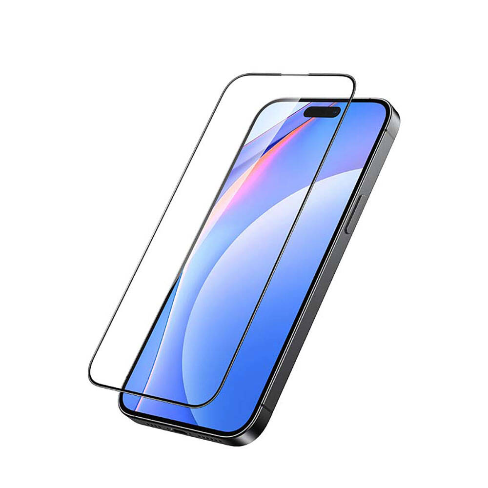 Apple iPhone 15 Recci RSP-A01SD 3D HD Full Transparan Temperli Cam Ekran Koruyucu - Görsel 2