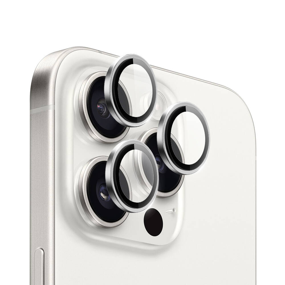 Apple iPhone 16 Pro Wiwu LG-004 PVD Lens Guard Metal Kamera Lens Koruyucu - Görsel 5