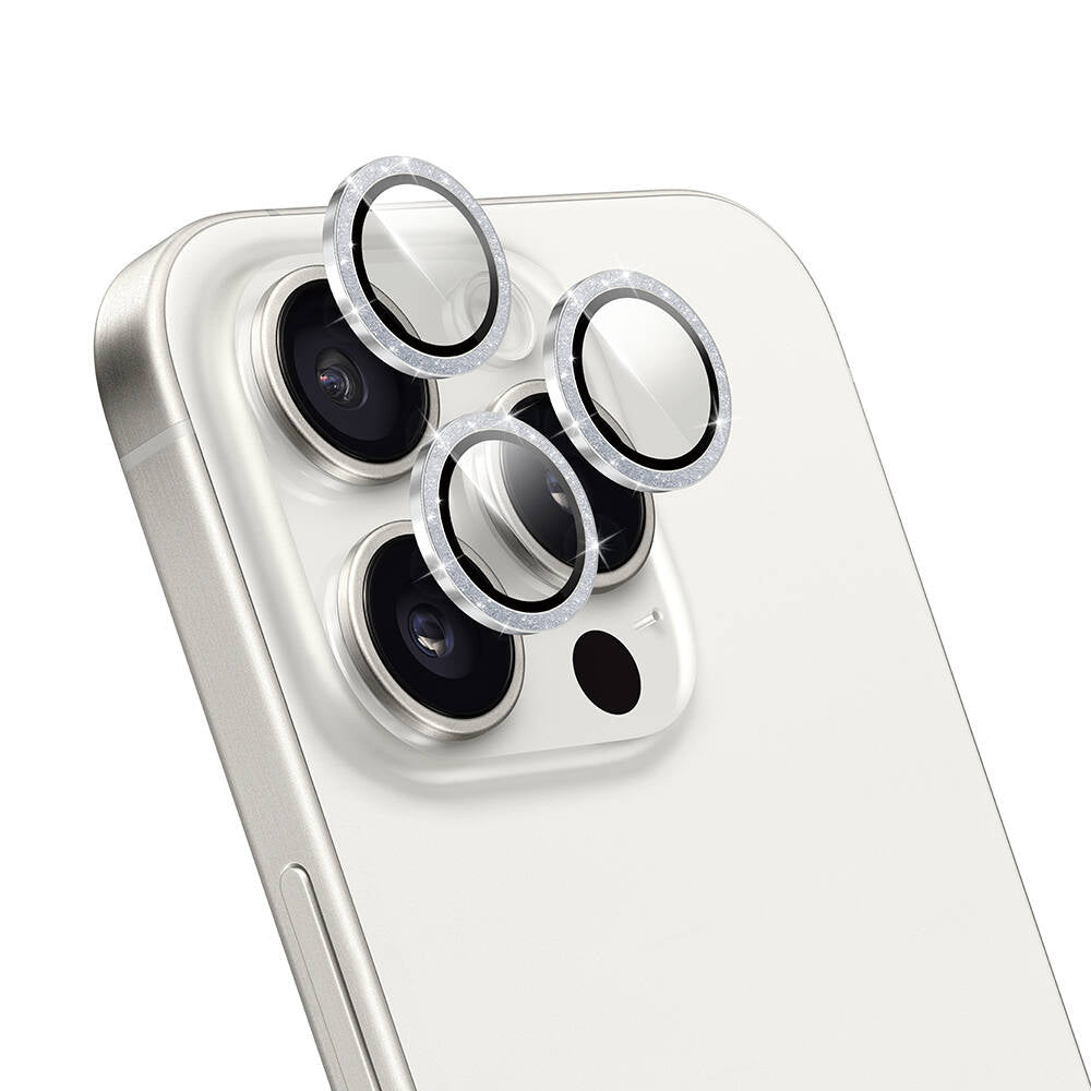 Apple iPhone 16 Pro Wiwu LG-006 Diamond Lens Guard Kolay Uygulama Aparatlı Kamera Lens Koruyucu - Görsel 5