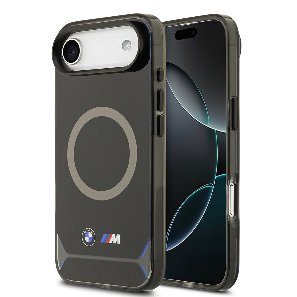 Apple iPhone 17 Air Kılıf BMW Orjinal Lisanslı M-safe Şarj Özellikli Metal Buton Tasarımlı IML Baskılı M Dizayn Kapak - Görsel 2