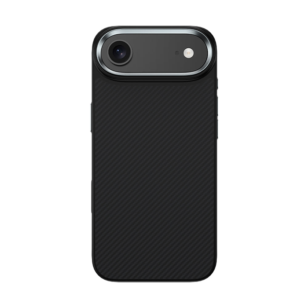 Apple iPhone 17 Air Kılıf Karbon Fiber M-safe Şarj Özellikli Benks Hybrid ArmorPro 600D Kevlar Kapak - Görsel 2