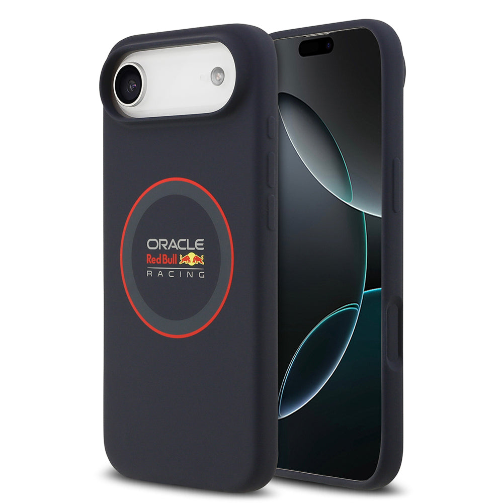 Apple iPhone 17 Air Kılıf Redbull Orjinal Lisanslı M-safe Şarj Özellikli Kırmızı Halka ve Logo Silikon Kapak - Görsel 2