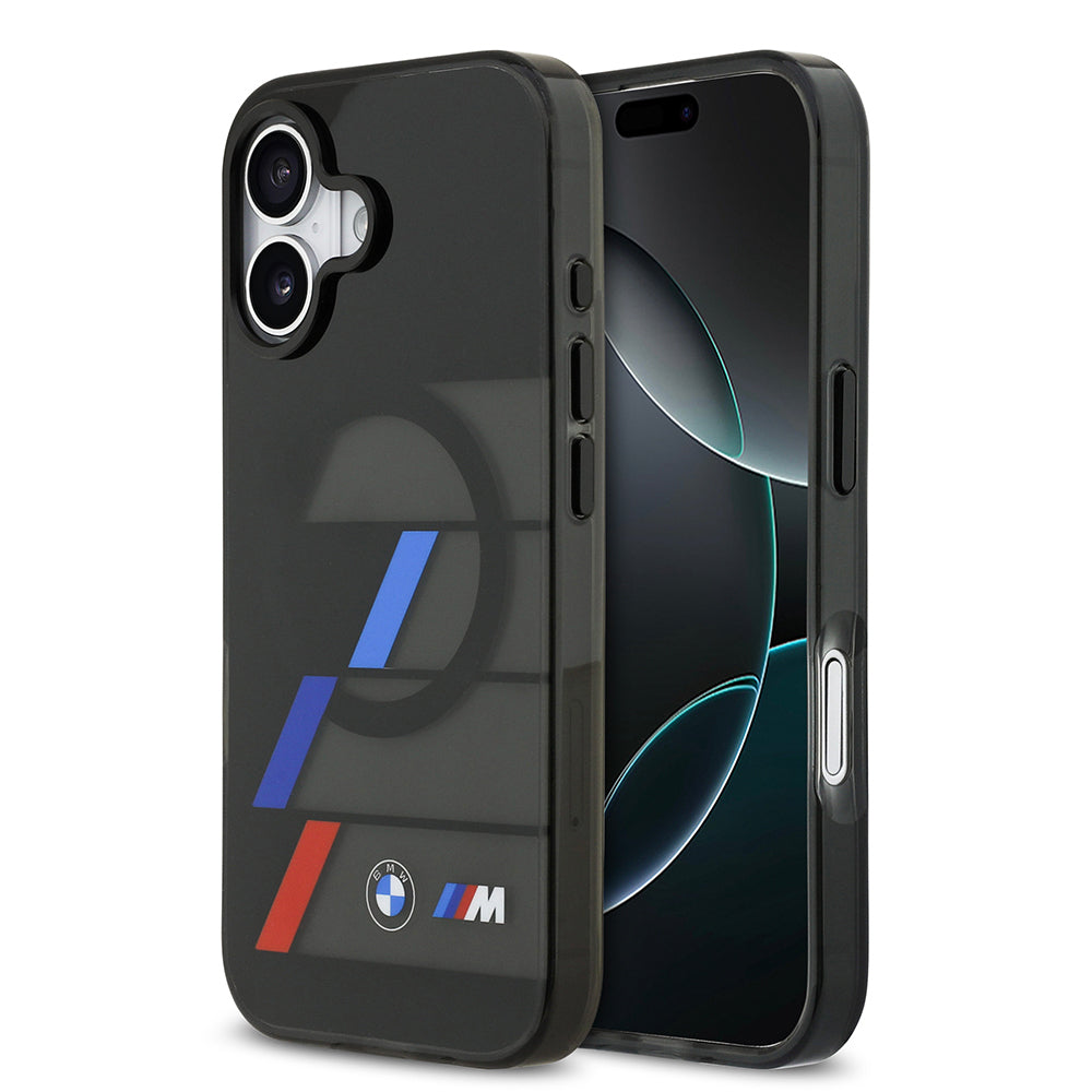 Apple iPhone 17 Kılıf BMW Orjinal Lisanslı M-safe Şarj Özellikli IML Baskılı Üç Renkli M Dizayn Kapak - Görsel 2
