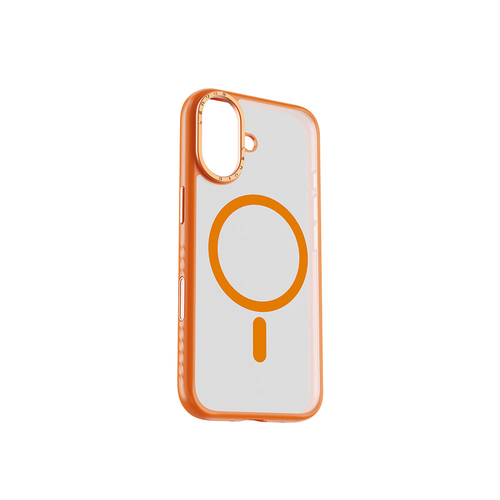 Apple iPhone 17 Kılıf M-safe Şarj Özellikli Metal Kamera Standlı Lenyes CK226 PC Kapak - Görsel 4