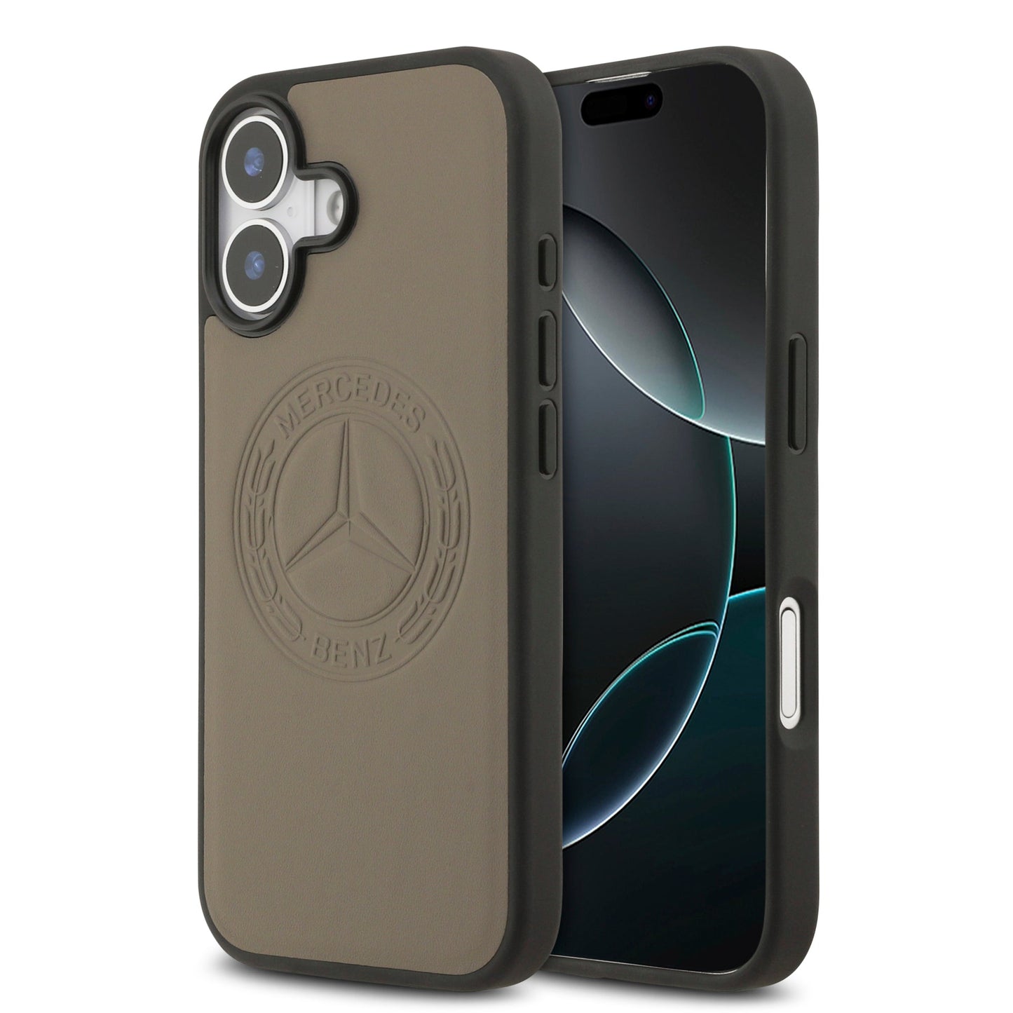 Apple iPhone 17 Kılıf Mercedes Benz Orjinal Lisanslı M-safe Şarj Özellikli Hakiki Deri Nostaljik Yıldız Dizayn Kapak - Görsel 3