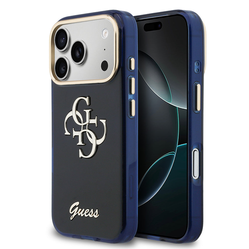Apple iPhone 17 Pro Kılıf Guess Orjinal Lisanslı Yazı ve 4G Büyük Metal Logolu Silikon Kapak - Görsel 9