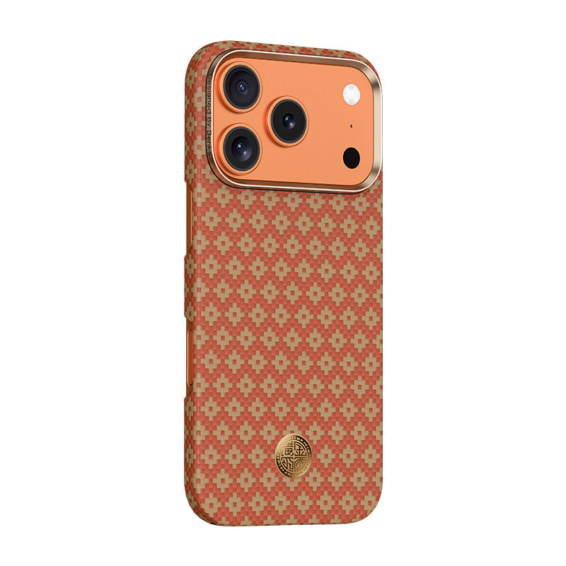 Apple iPhone 17 Pro Kılıf M-Safe Şarj Özellikli Benks ArmorAir ArmorGrid Serisi Kevlar Kapak - Görsel 31