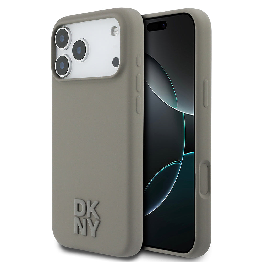 Apple iPhone 17 Pro Max Kılıf DKNY Orjinal Lisanslı M-safe Şarj Özellikli Metal Logolu Silikon Kapak - Görsel 17