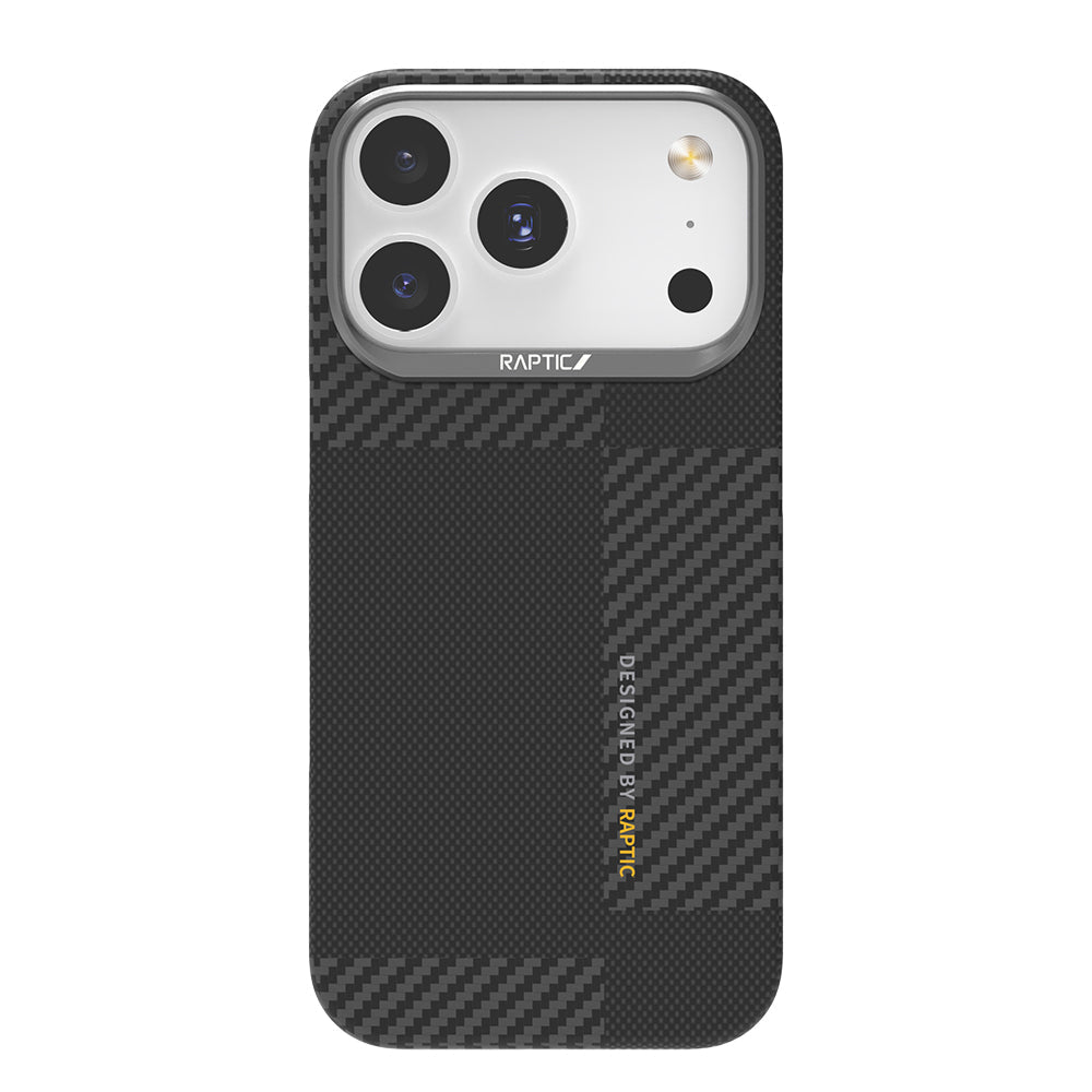 Apple iPhone 17 Pro Max Kılıf M-safe Şarj Özellikli 600D Metal Kamera Çerçeveli Raptic Aramid Fiber Geotik Serisi Kapak - Görsel 2