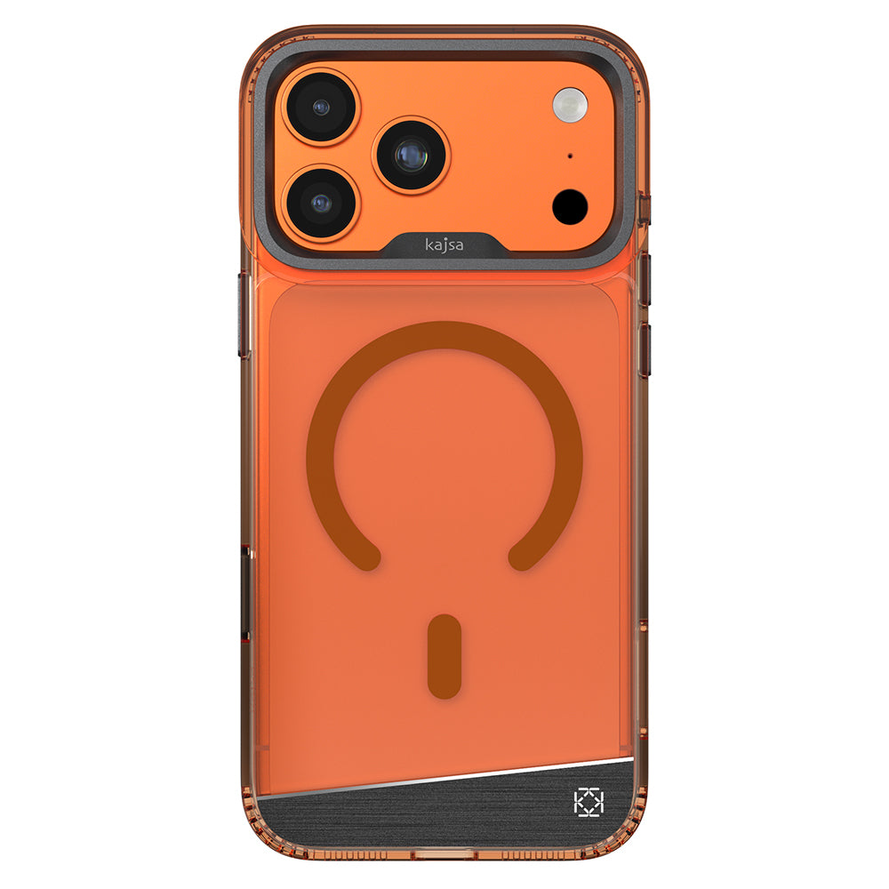 Apple iPhone 17 Pro Max Kılıf M-safe Şarj Özellikli Airbag Tasarımlı O-Ring Şeffaf Kajsa Alüminyum Trans Shield Serisi Kapak - Görsel 12