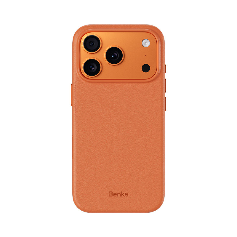 Apple iPhone 17 Pro Max Kılıf M-safe Şarj Özellikli Çizilmeye Dayanıklı Benks VitaPro Serisi PU Deri Kapak - Görsel 4