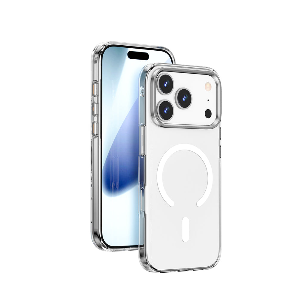 Apple iPhone 17 Pro Max Kılıf M-safe Şarj Özellikli Wiwu YXK-208 Invisible Ultra Sert PC Kapak - Görsel 2