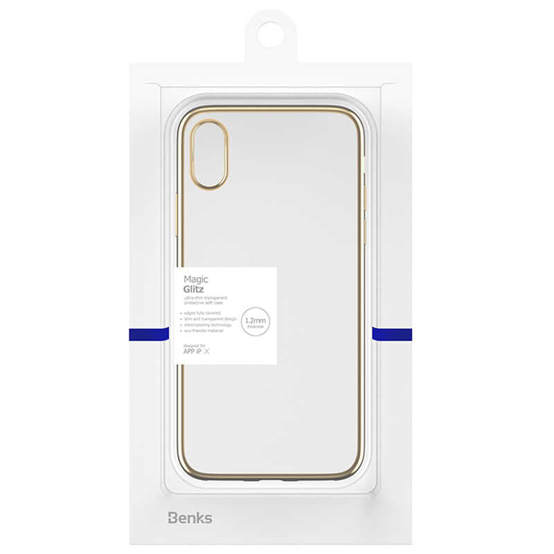 Apple iPhone X Benks Magic Glitz Ultra-Thin Transparent Protective Soft Kapak - Görsel 8