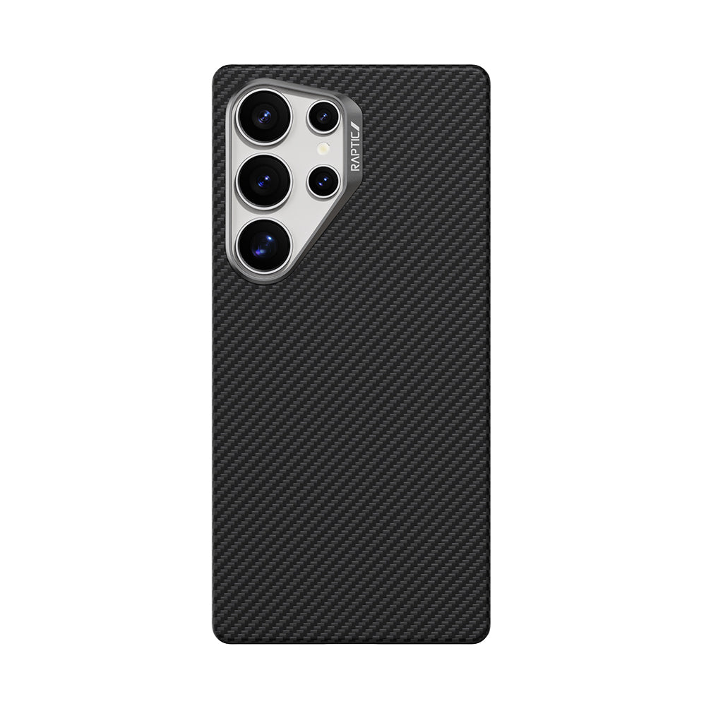 Galaxy S25 Ultra Kılıf M-safe Şarj Özellikli 600D Metal Kamera Çerçeveli Raptic Aramid Fiber Serisi Kapak - Görsel 2