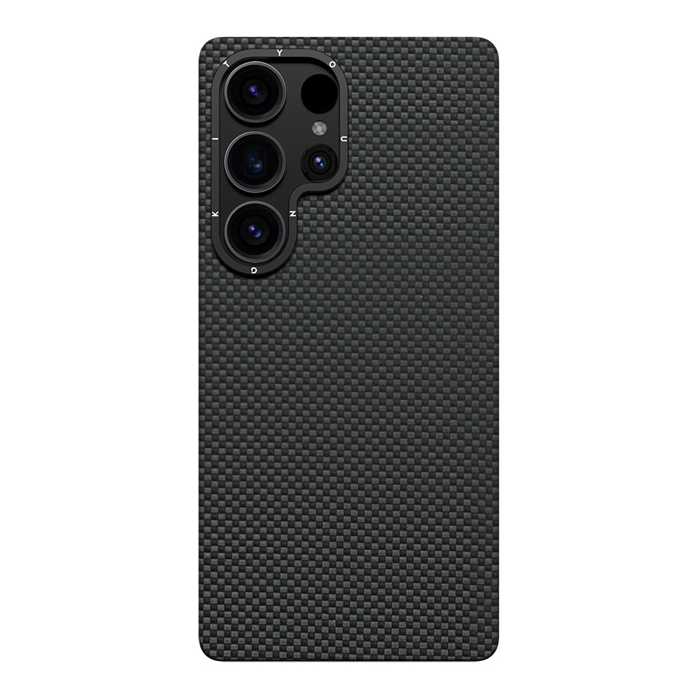 Galaxy S25 Ultra Kılıf M-safe Şarj Özellikli Aramid Fiber Youngkit 1500D Kevlar Extreme Wing Serisi Kapak - Görsel 2