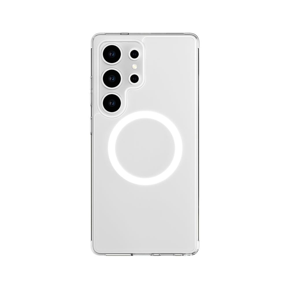 Galaxy S25 Ultra Kılıf M-safe Şarj Özellikli Raptic Crystal M-safe Serisi Şeffaf Kapak - Görsel 2