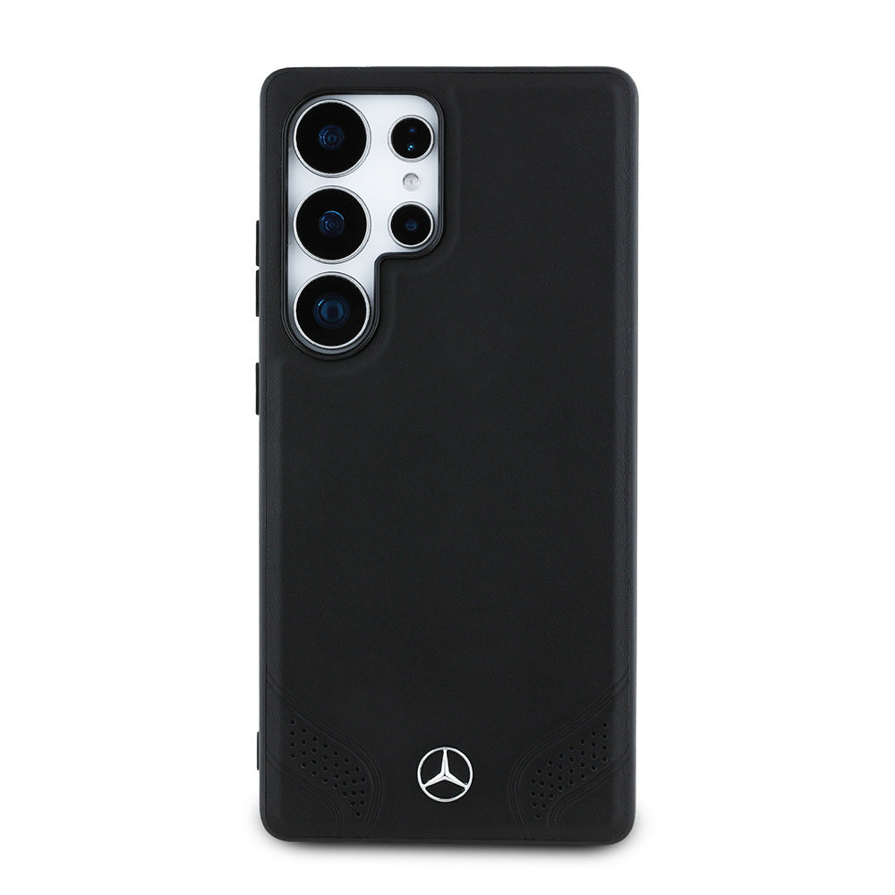 Galaxy S25 Ultra Kılıf Mercedes Benz Orjinal Lisanslı M-safe Şarj Özellikli Deri Dizayn Sade Kapak - Görsel 2
