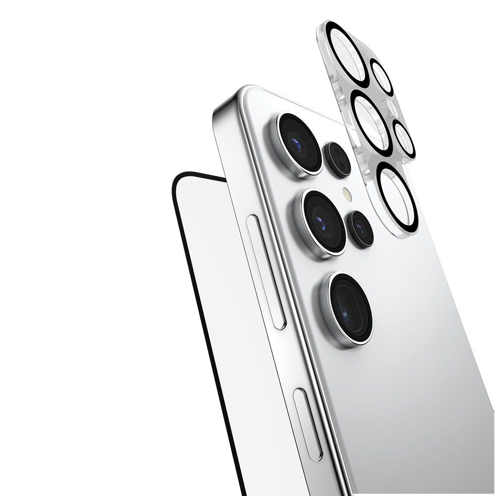 Galaxy S25 Ultra Raptic 2in1 Bundle Kit Parmak İzi BırakmayanTemperli Ekran Koruyucu + Lens Koruyucu Set - Görsel 2