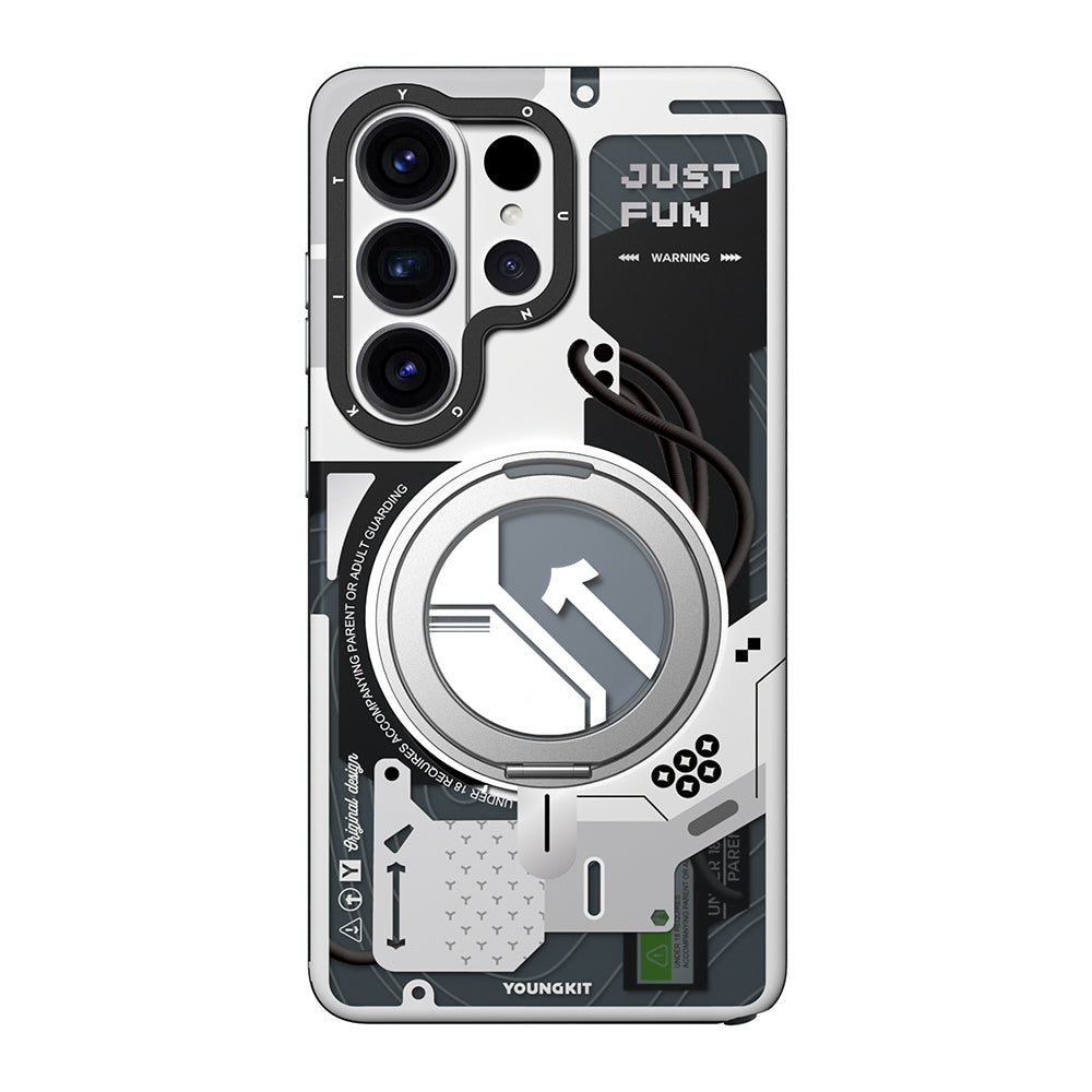 Galaxy S26 Ultra Kılıf M-safe Şarj Özellikli Youngkit Starship Serisi Kapak - Görsel 14