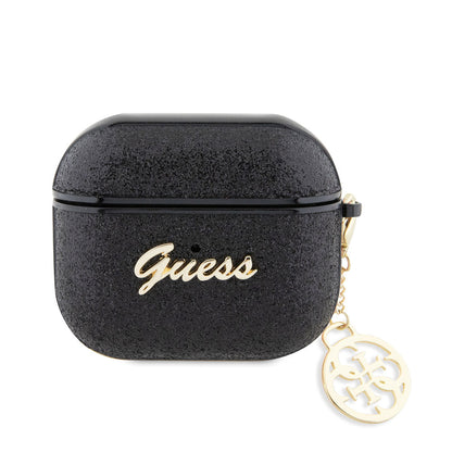 Apple Airpods 3. Nesil Kılıf GUESS Glitter 4G Charm Kapak - Görsel 3