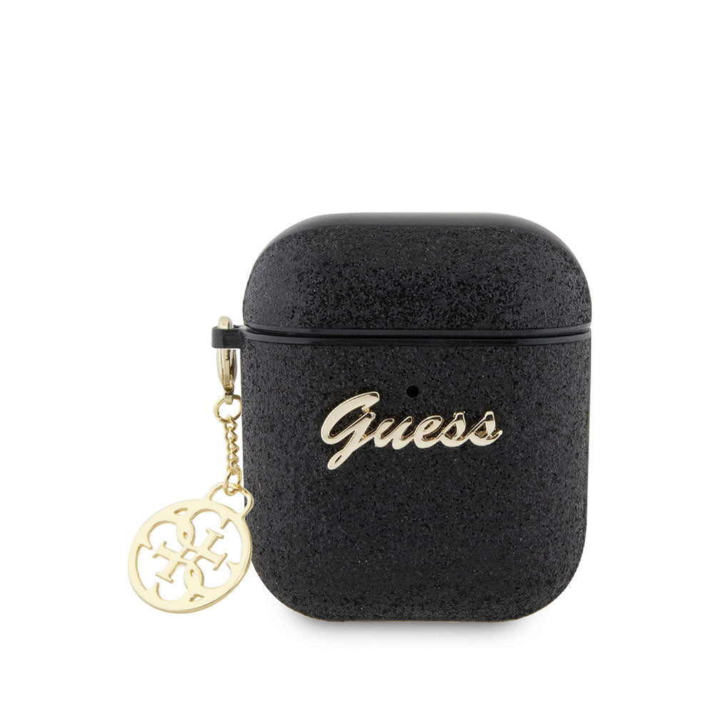 Apple Airpods Kılıf GUESS Glitter 4G Charm Kapak - Görsel 3